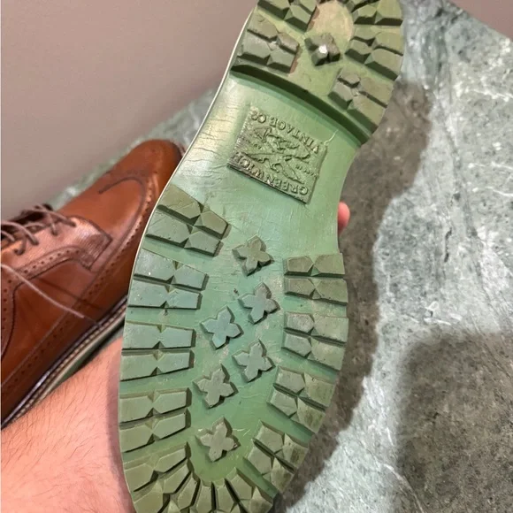 Custom Greenwich Vintage Florsheim Brown Leather Oxford Shoes w/ Wingtip Design Florsheim | Shoes | Custom Greenwich Vintage Florsheim Brown  main image 2